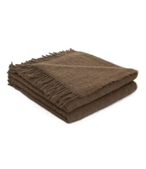 BRUN DE VIAN-TIRAN Plaid BABY LAMA chamois 140X200