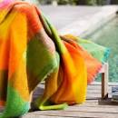 BRUN DE VIAN-TIRAN Plaid MOHAIR arlequin 140X180