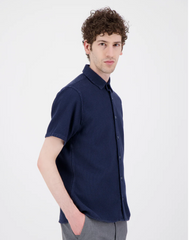 JAGVI Chemise manches courtes bleu été 2024