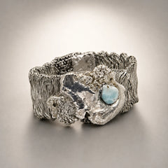ERMAN KEAN bracelet étain calcite caraïbe collection origine