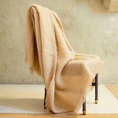 plaid mohair gres brun de vian tiran