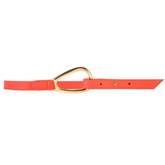 ceinture en cuir orange adorable vaincourt