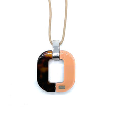 XAVIER DEROME Pendentif C163 - Rose - Ecaille