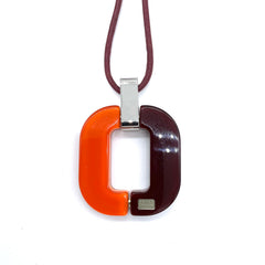 XAVIER DEROME Pendentif C106/87 - Orange clair et sombre
