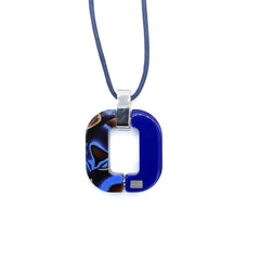 XAVIER DEROME Pendentif C102/130 - Zébré bleu, noir, marron