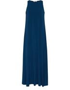MAXMARA  Supremo  Robe longue bleue midi évasée en satin