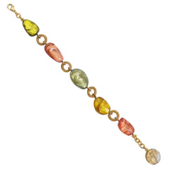 DOMINIQUE DENAIVE Bracelet Pierres gourmettes THAIS