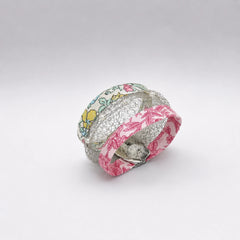ERMAN KEAN bracelet coton liberty perles de culture collection Méandres