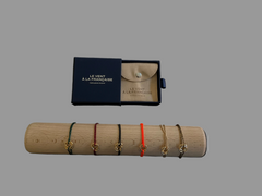LE VENT À LA FRANÇAISE Bracelet Trèfle plaqué or