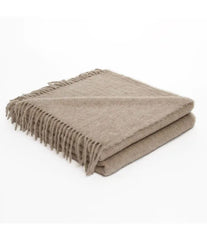 BRUN DE VIAN-TIRAN Plaid BABY LAMA noisette 140 X 200