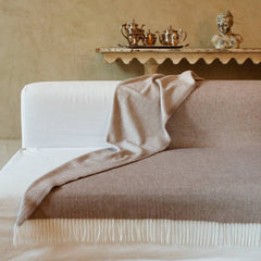 plaid cachemire laine merinos sherpa gris brun de vian tiran