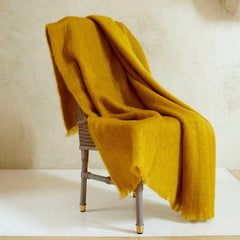 plaid mohair ambre brun de vian tiran