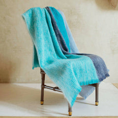 plaid mohair paysage ocean brun de vian tiran