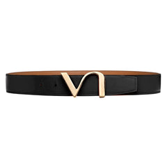 ceinture en cuir reversible noir et camel l'amoureuse vaincourt