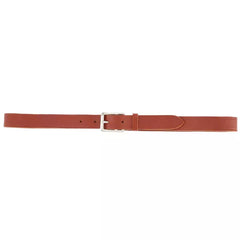 ceintnure en cuir havane fine avec boucle en argent marque vaincourt