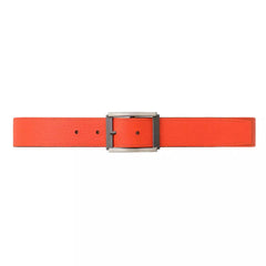 ceinture en cuir reversible orange et havane le prodigieux marque vaincourt