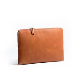 pochette pour ordinateur en cuir cognac sandro lundi