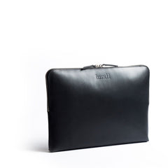 pochette pour ordinateur en cuir noir sandro lundi