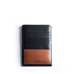 porte passeport en cuir noir fletcher lundi