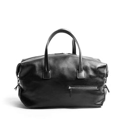 sac de voyage en cuir noir weekender collection wilson marque lundi