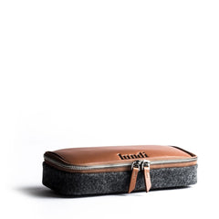 trousse de toilette en cuir et feutrine coganc juliet lundi